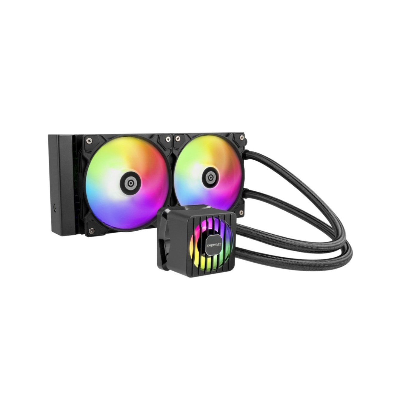 Enermax LIQMAXFLO ELC-LMF240T-ARGB - 240mm AIO Liquid CPU Cooler, Black, ARGB, 380W TDP — Buy in Cyprus with Fast Delivery