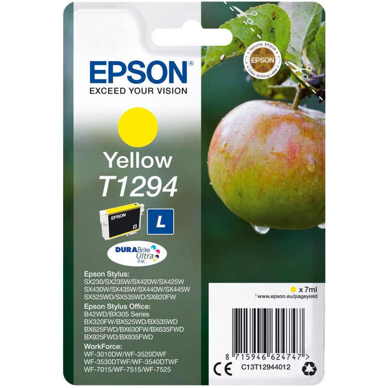 Buy Epson - T1294 - Yellow NEW PACKAGING in Cyprus, Nicosia, Limassol, Larnaka, Pafos