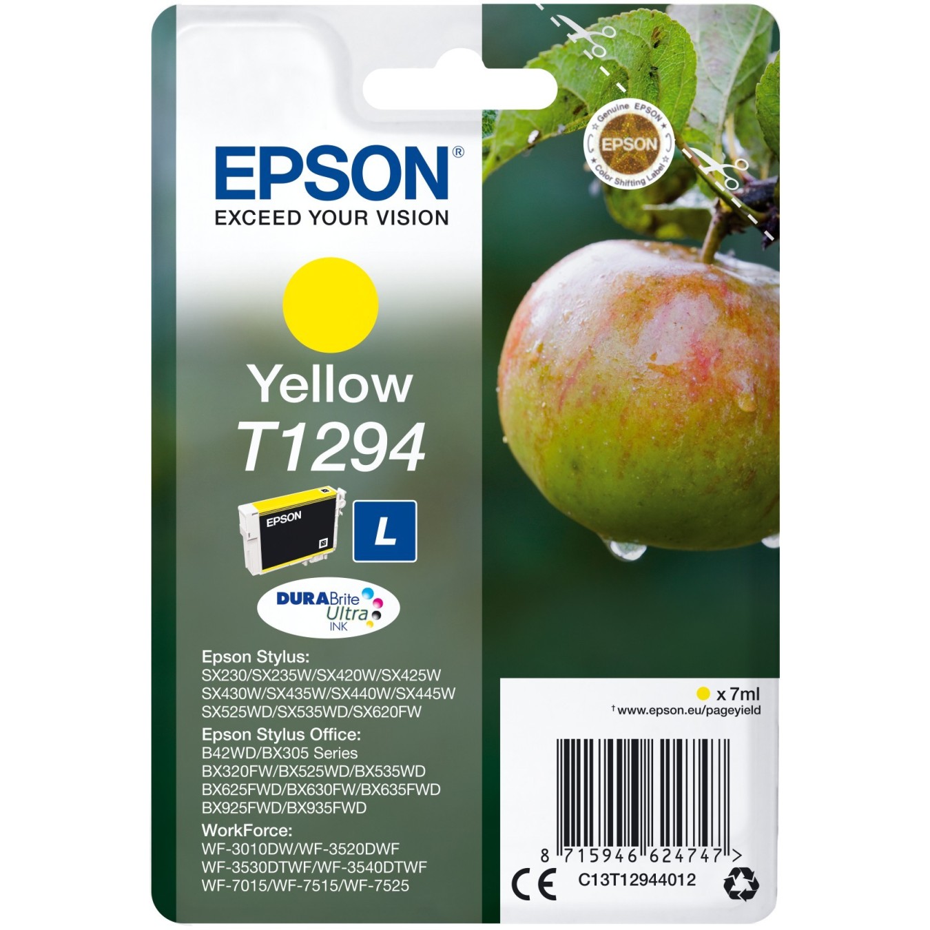 Epson - T1294 - Yellow NEW PACKAGING — Buy in Cyprus with Fast Delivery