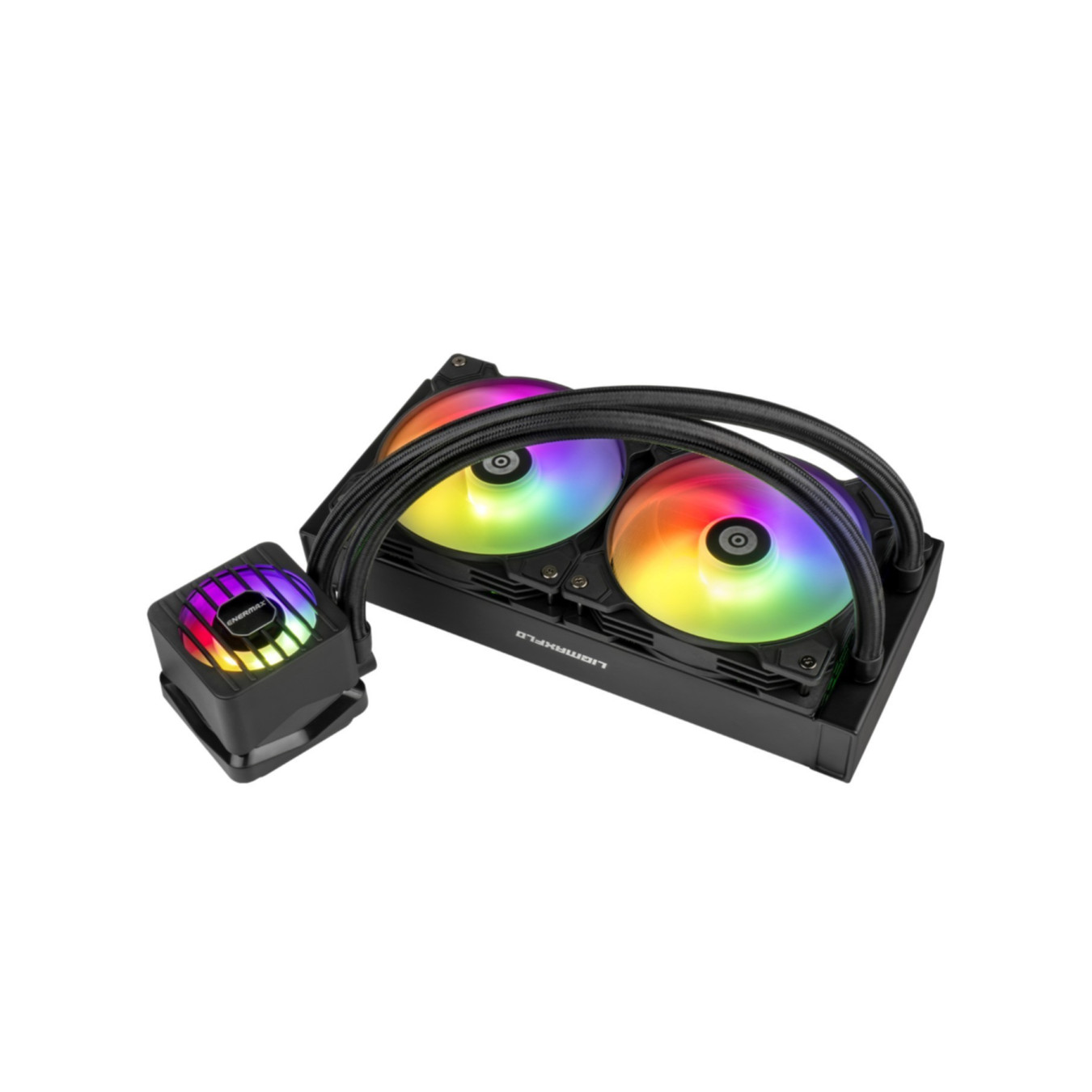 Enermax LIQMAXFLO ELC-LMF240T-ARGB - 240mm AIO Liquid CPU Cooler, Black, ARGB, 380W TDP — Buy in Cyprus with Fast Delivery