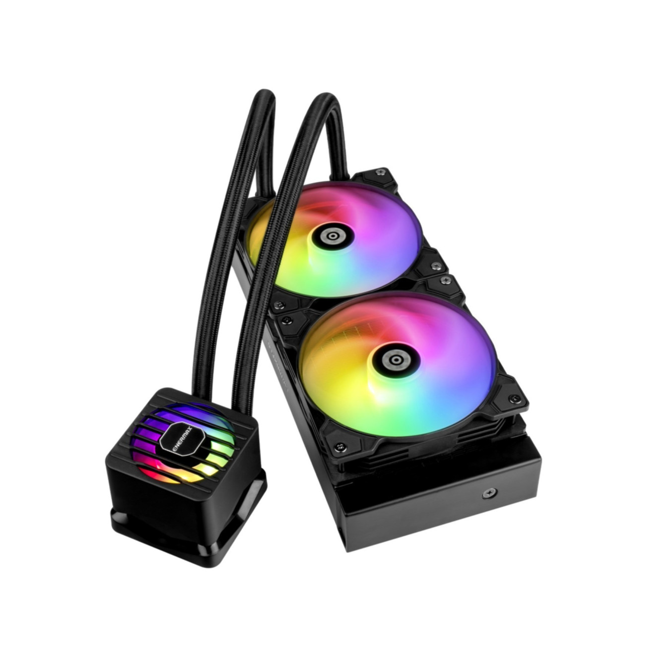 Enermax LIQMAXFLO ELC-LMF240T-ARGB - 240mm AIO Liquid CPU Cooler, Black, ARGB, 380W TDP — Buy in Cyprus with Fast Delivery