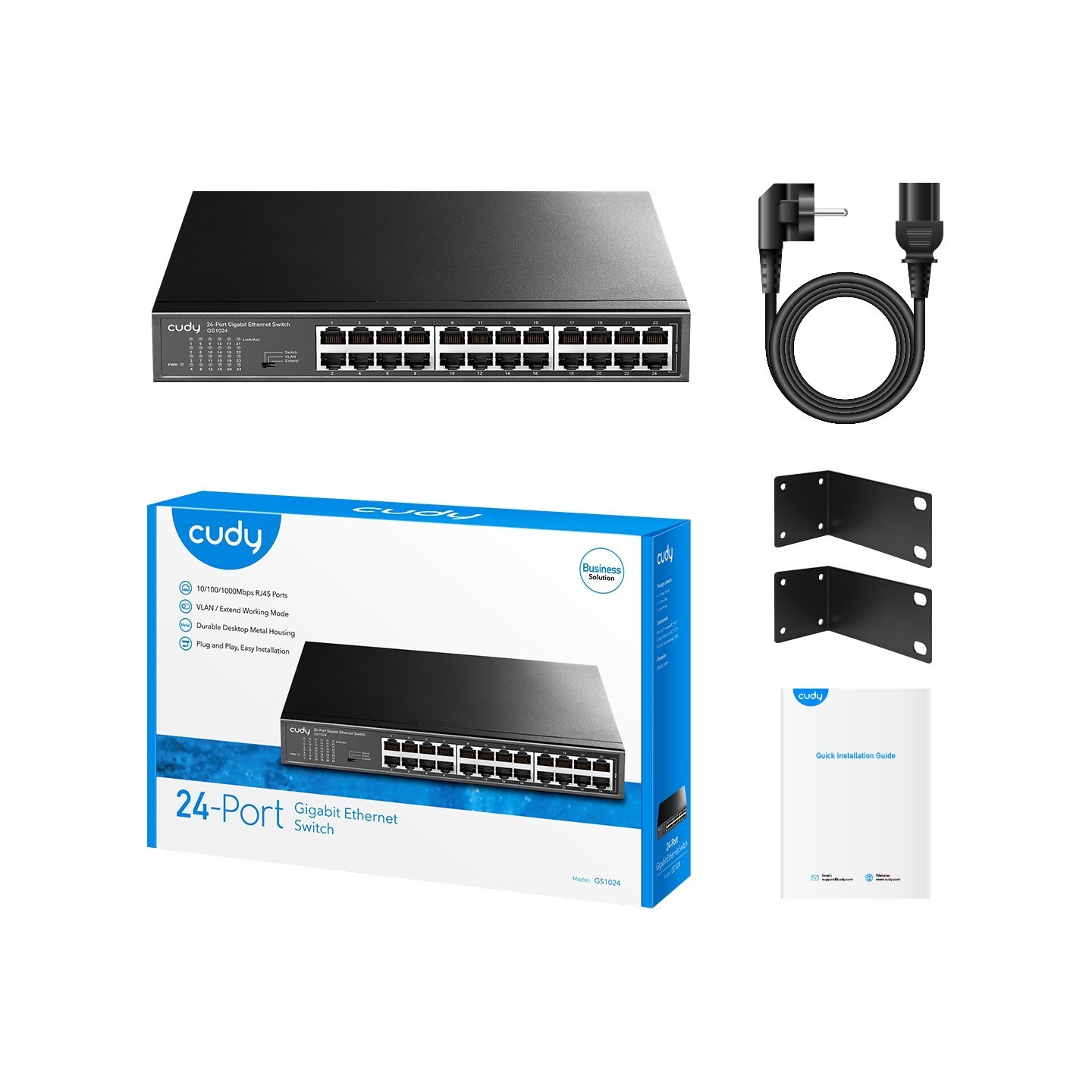 24P Cudy - GS1024 - Rack Mount — Buy in Cyprus with Fast Delivery