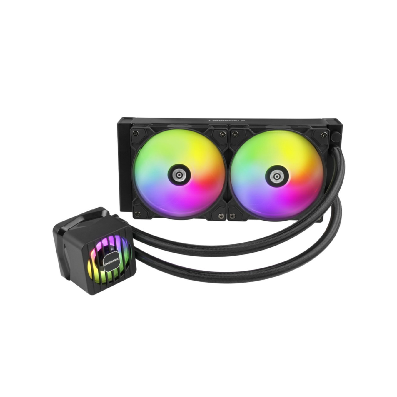 Enermax LIQMAXFLO ELC-LMF240T-ARGB - 240mm AIO Liquid CPU Cooler, Black, ARGB, 380W TDP — Buy in Cyprus with Fast Delivery