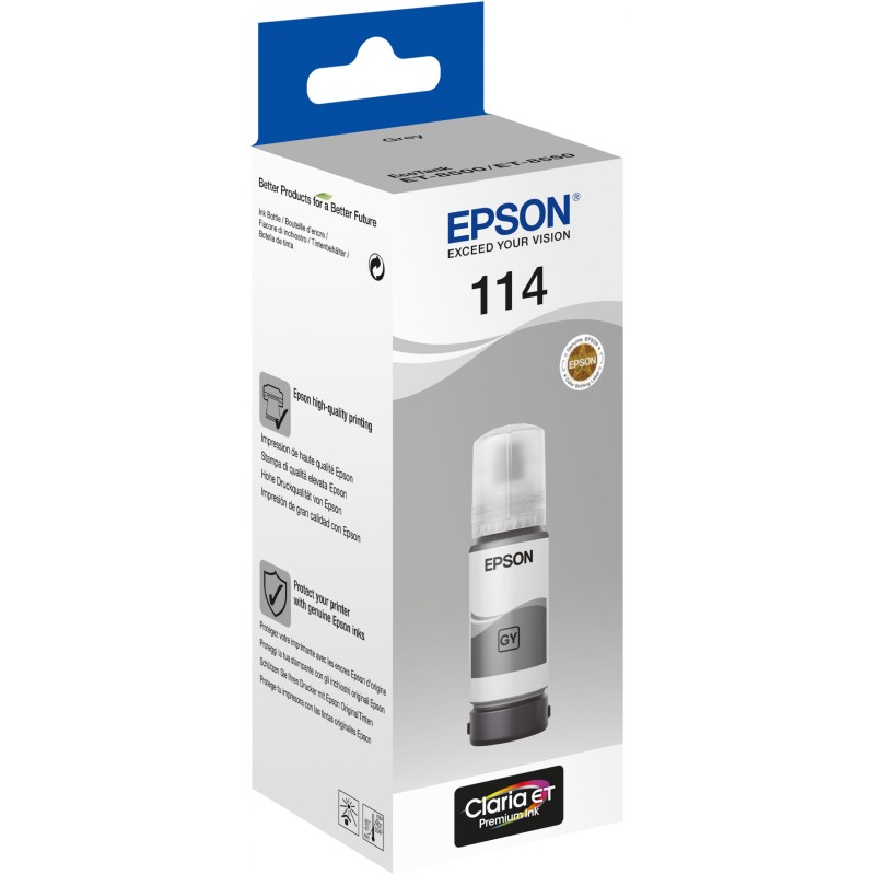 Buy Epson Ink - C13T07B540 - Gray Eco Tank Refill Ink 70ml in Cyprus, Nicosia, Limassol, Larnaka, Pafos