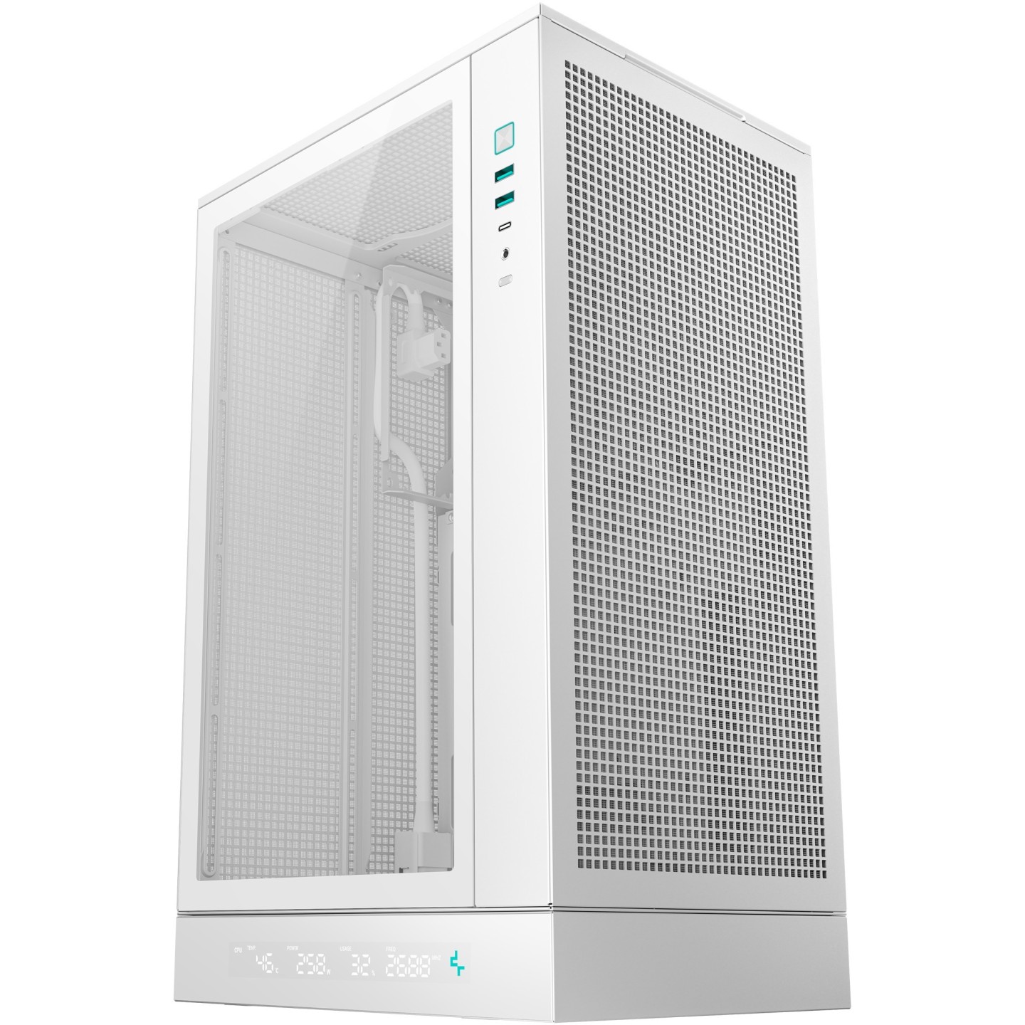 DeepCool CH270 DIGITAL White M-ATX Case - R-CH270-WHNDN (Boxed) — Buy in Cyprus with Fast Delivery