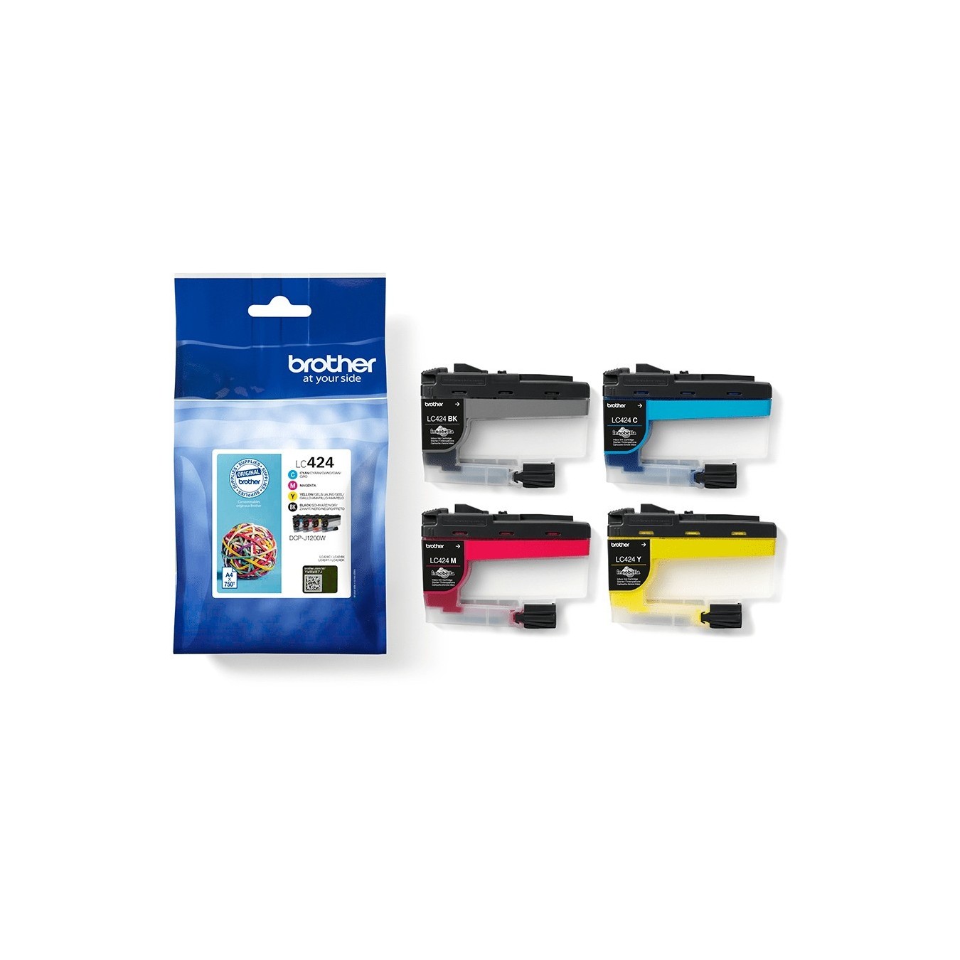 Brother Ink Cartridges - LC-424 - 4-pack - Black Cyan Magenta Yellow — Buy in Cyprus with Fast Delivery