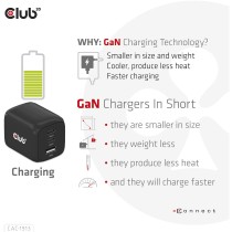 Club3D Charger - 2x USB-C, 1x USB-A, PD 65W, GaN, Retail — Buy in Cyprus with Fast Delivery