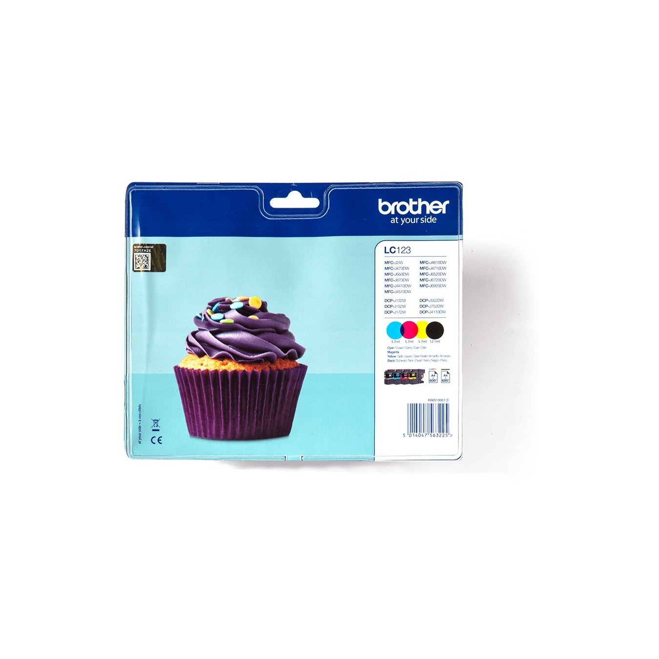 Brother Ink Value Pack - LC-123 - (BK C M Y) — Buy in Cyprus with Fast Delivery