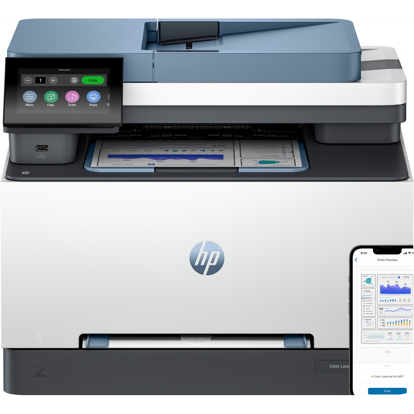 HP Color LaserJet PRO MFP - 3302fdng - Color 4in1 A4 LAN ADF Duplex — Buy in Cyprus with Fast Delivery
