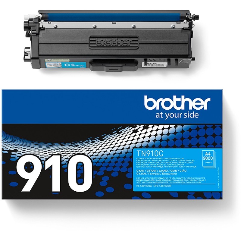 Buy Brother Toner - TN-910C - Cyan, up to 9,000 pages ISO IEC 19798 in Cyprus, Nicosia, Limassol, Larnaka, Pafos