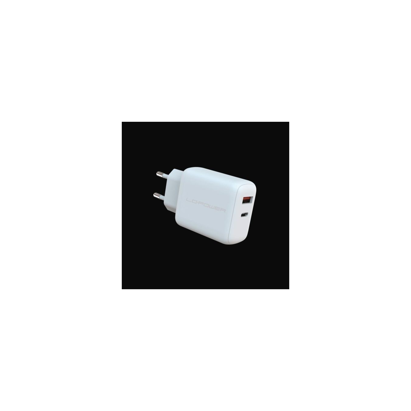 LC-Power Charger USB-C USB-A 45W - LC-GAN-45 - White — Buy in Cyprus with Fast Delivery