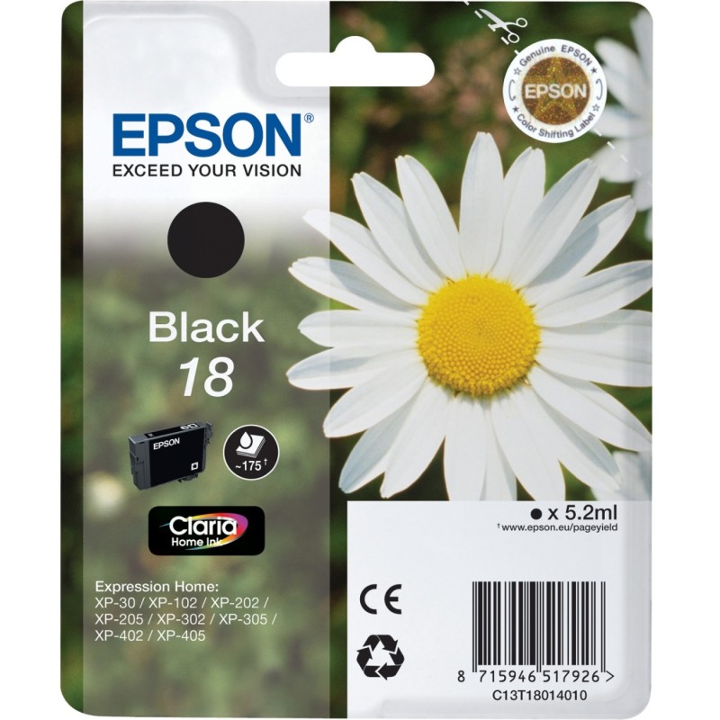Buy Epson Ink - T1801 - 18 Black in Cyprus, Nicosia, Limassol, Larnaka, Pafos