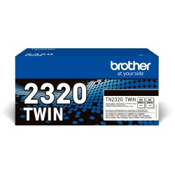 Buy Brother Toner - TN-2320TWIN - Black, 2-pack, up to 2,600 pages per ISO IEC 1... in Cyprus, Nicosia, Limassol, Larnaka, Pafos
