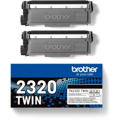 Buy Brother Toner - TN-2320TWIN - Black, 2-pack, up to 2,600 pages per ISO IEC 1... in Cyprus, Nicosia, Limassol, Larnaka, Pafos