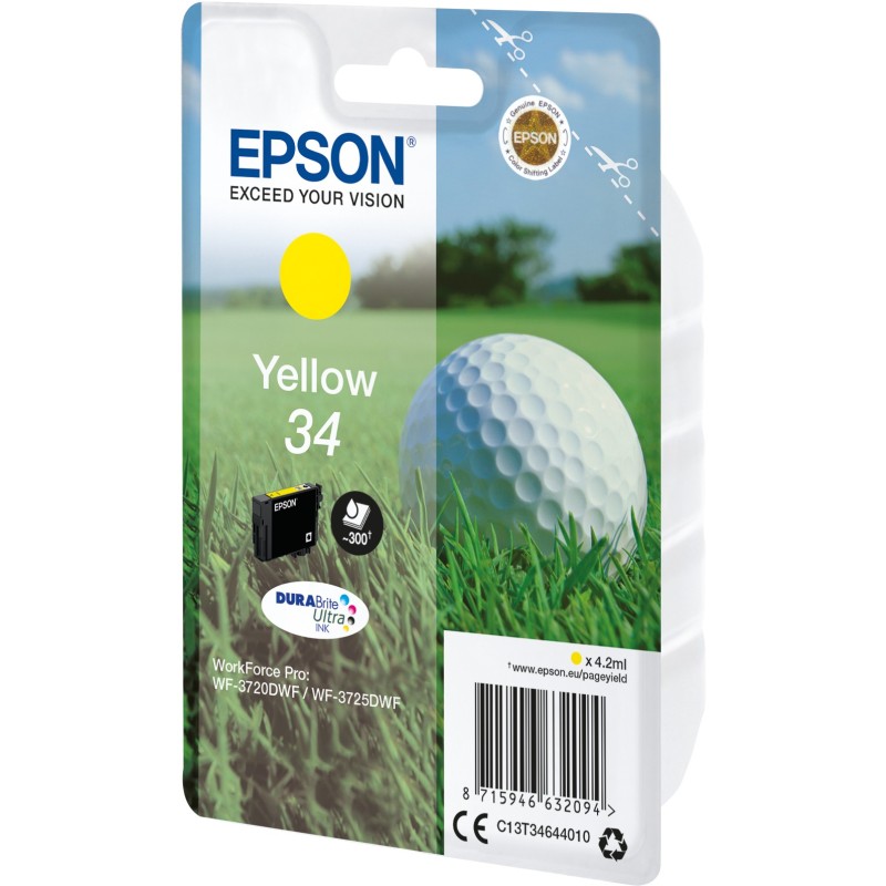 Buy Epson Ink 34 - C13T34644010 - Yellow up to 300 pages in Cyprus, Nicosia, Limassol, Larnaka, Pafos