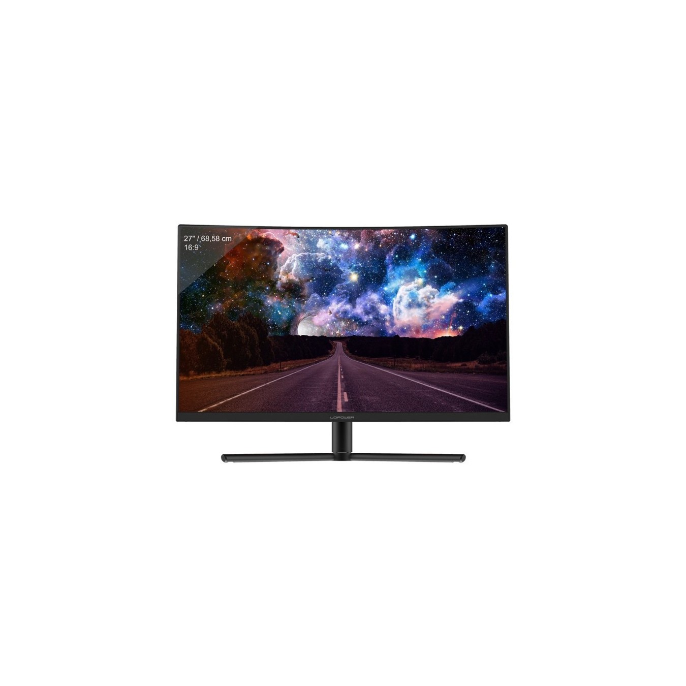 LC-Power Monitor - LC-M27-FHD-240-C - 68.6cm 27'' (1920x1080) Gaming Curved 16:9 1ms 240Hz 3xHDMI DisplayPort VESA Full HD Black