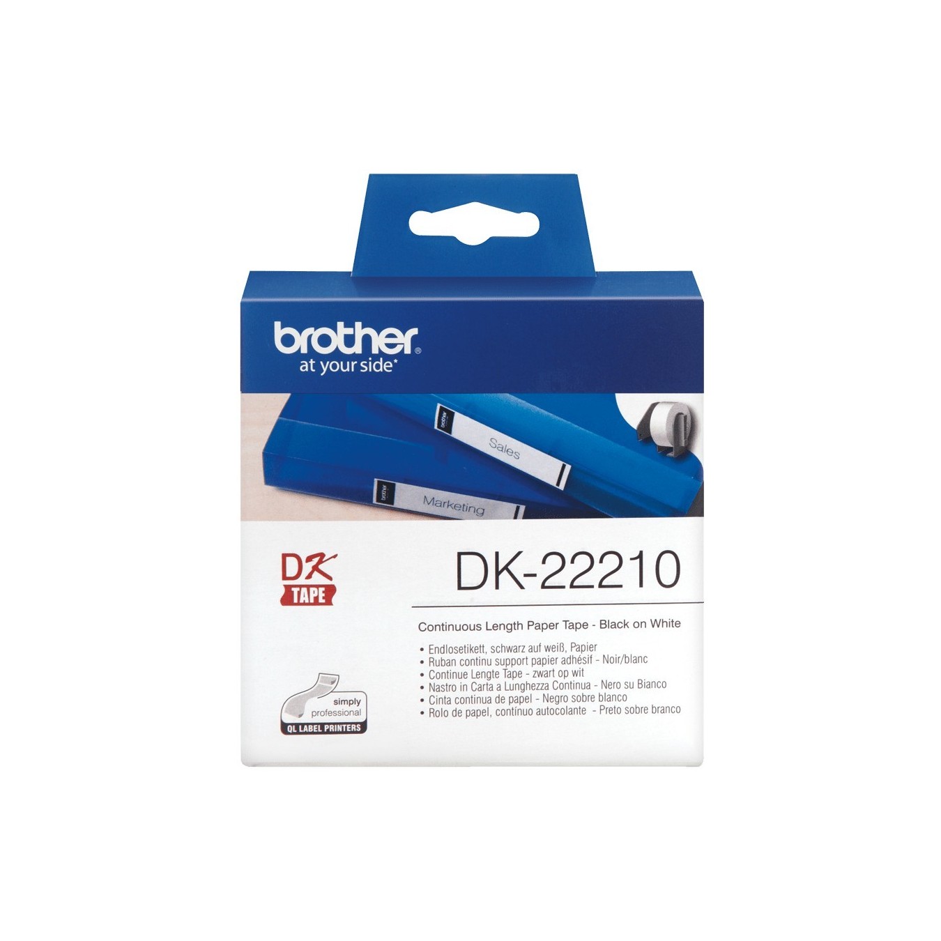 Brother P-Touch Accessories Labels - DK-22210 — Buy in Cyprus with Fast Delivery