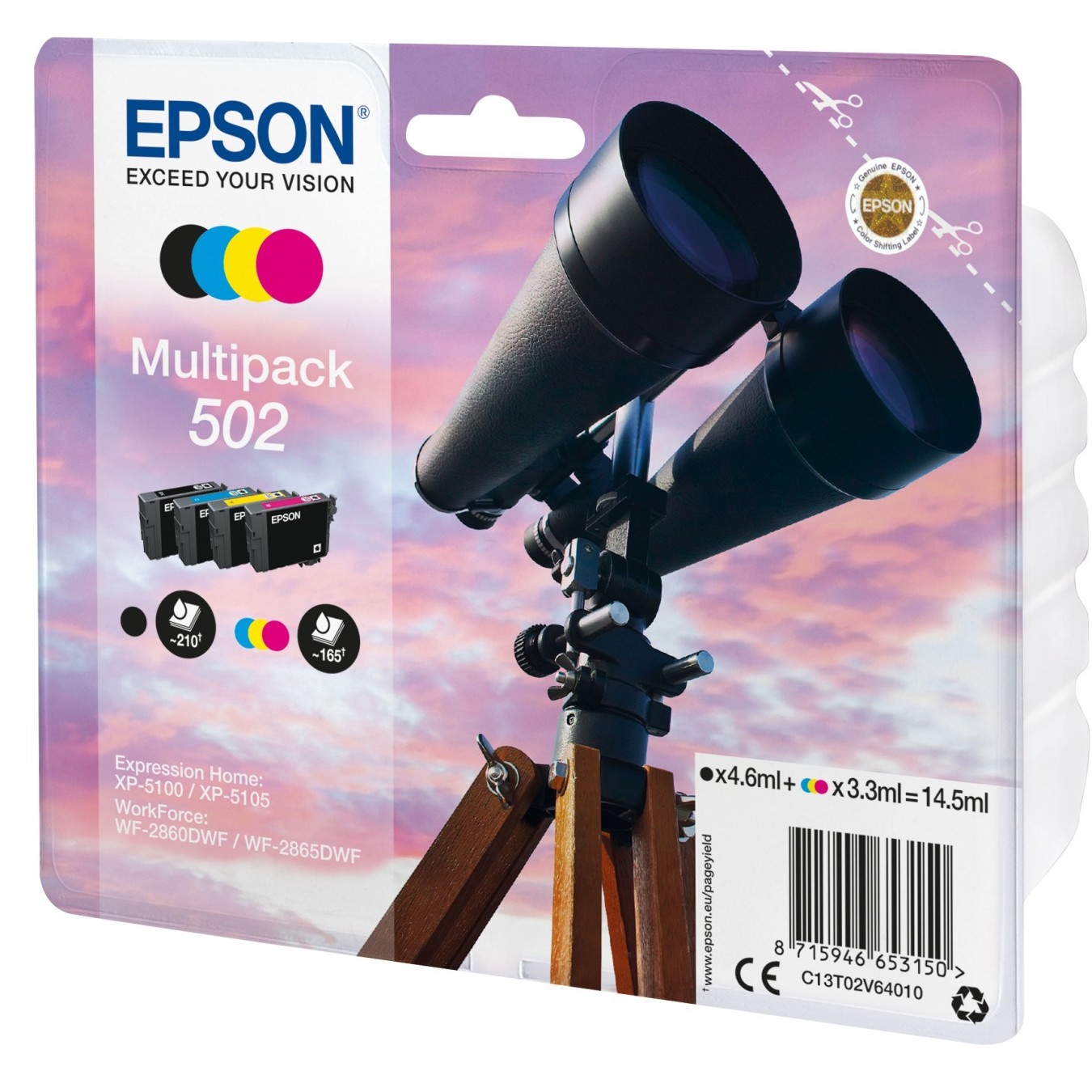 Epson 502 - C13T02V64010 - CMYK — Buy in Cyprus with Fast Delivery