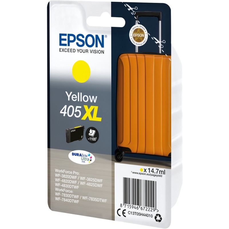 Buy Epson Ink 405XL - C13T05H44010 - Yellow up to 1,100 pages in Cyprus, Nicosia, Limassol, Larnaka, Pafos