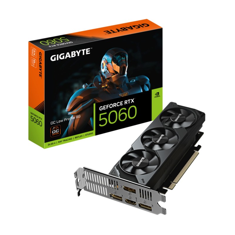 Buy Gigabyte GeForce RTX 5060 OC Low Profile - 8GB GDDR7, 2512 MHz, PCIe 5.0, HD... in Cyprus, Nicosia, Limassol, Larnaka, Pafos