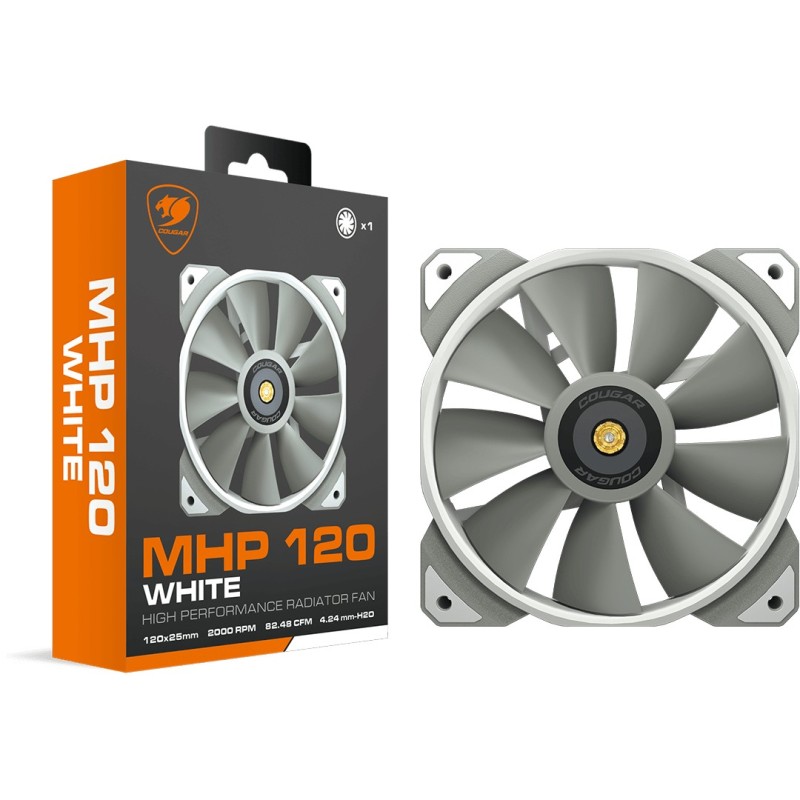 Buy COUGAR Case Fan - MHP 120 - 120mm White in Cyprus, Nicosia, Limassol, Larnaka, Pafos