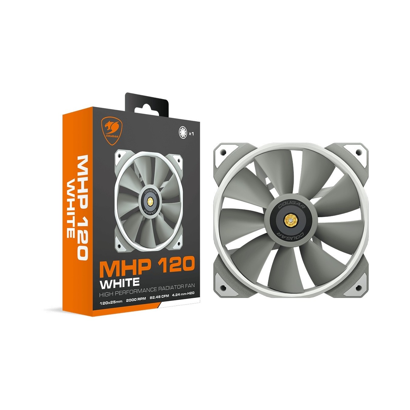 COUGAR Case Fan - MHP 120 - 120mm White — Buy in Cyprus with Fast Delivery