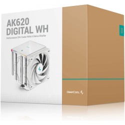 Buy K Cooler DeepCool Digital White - AK620 - Digital White in Cyprus, Nicosia, Limassol, Larnaka, Pafos