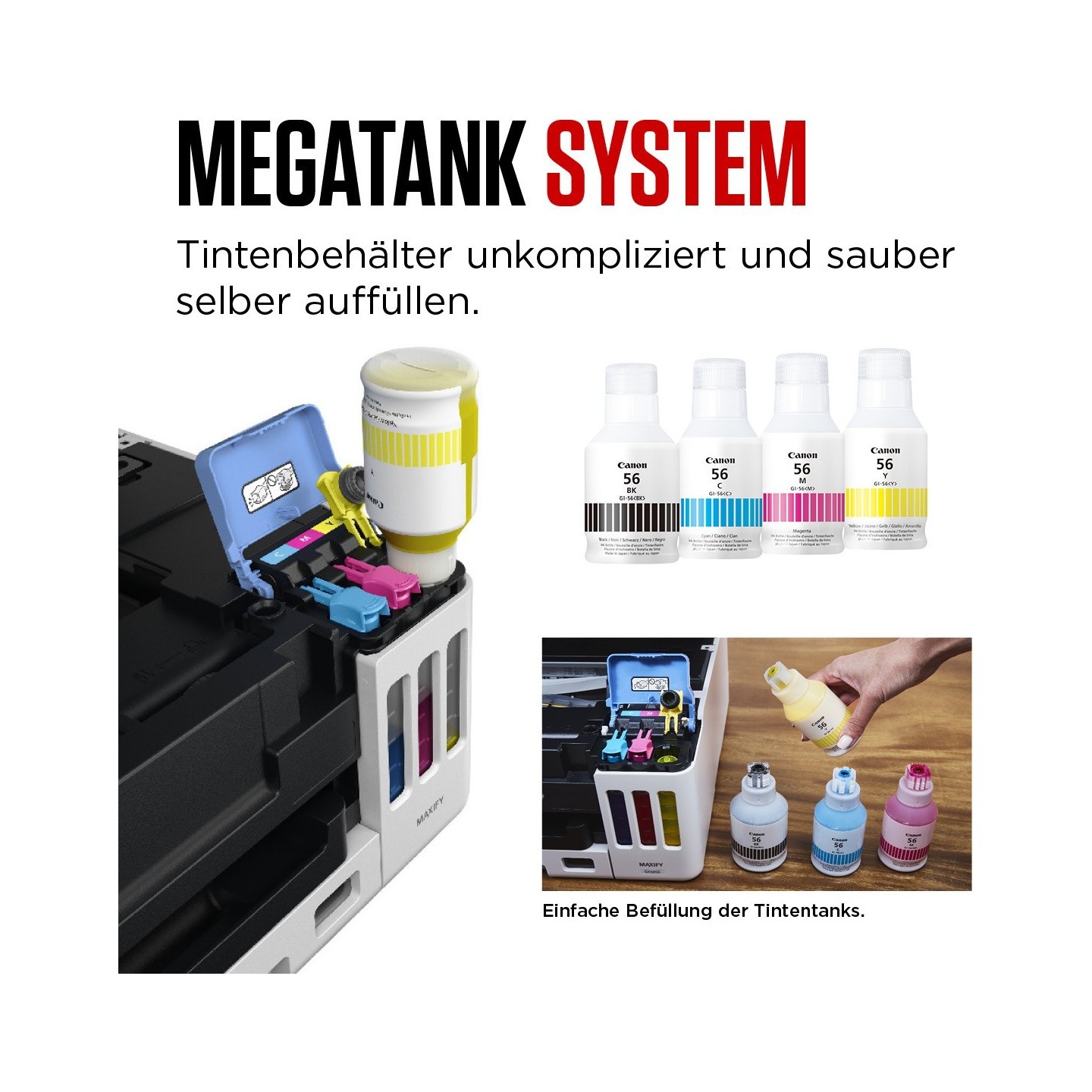 T Canon MAXIFY GX6050 Tinte-Multifunktionssystem 3in1 A4 LAN WLAN Duplex ADF — Buy in Cyprus with Fast Delivery