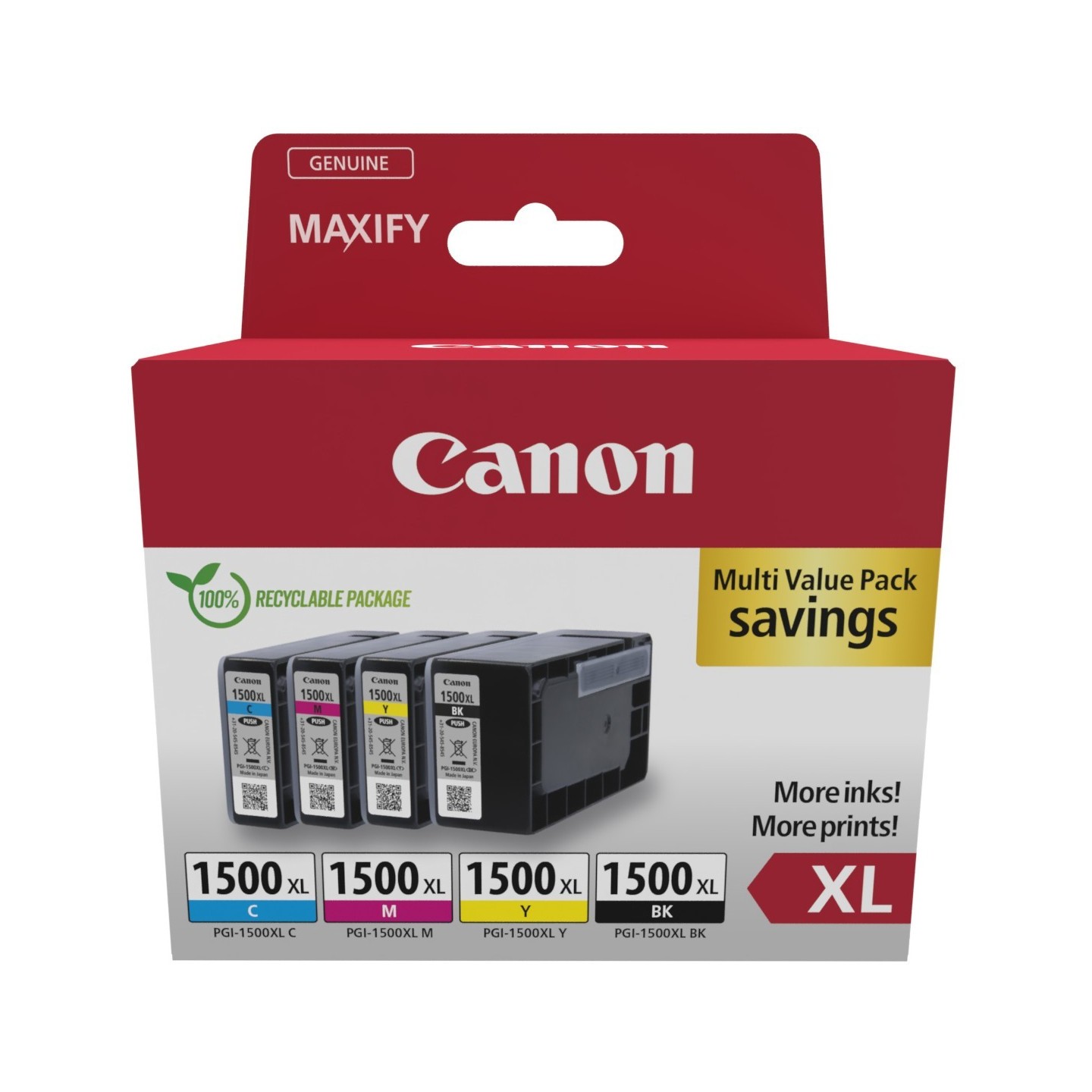 Canon Ink PGI-1500XL - 9182B010 - 4-pack (BK C M Y) — Buy in Cyprus with Fast Delivery