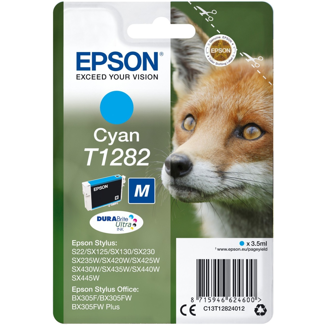 Epson Ink - C13T12824012 - T1282 Cyan — Buy in Cyprus with Fast Delivery