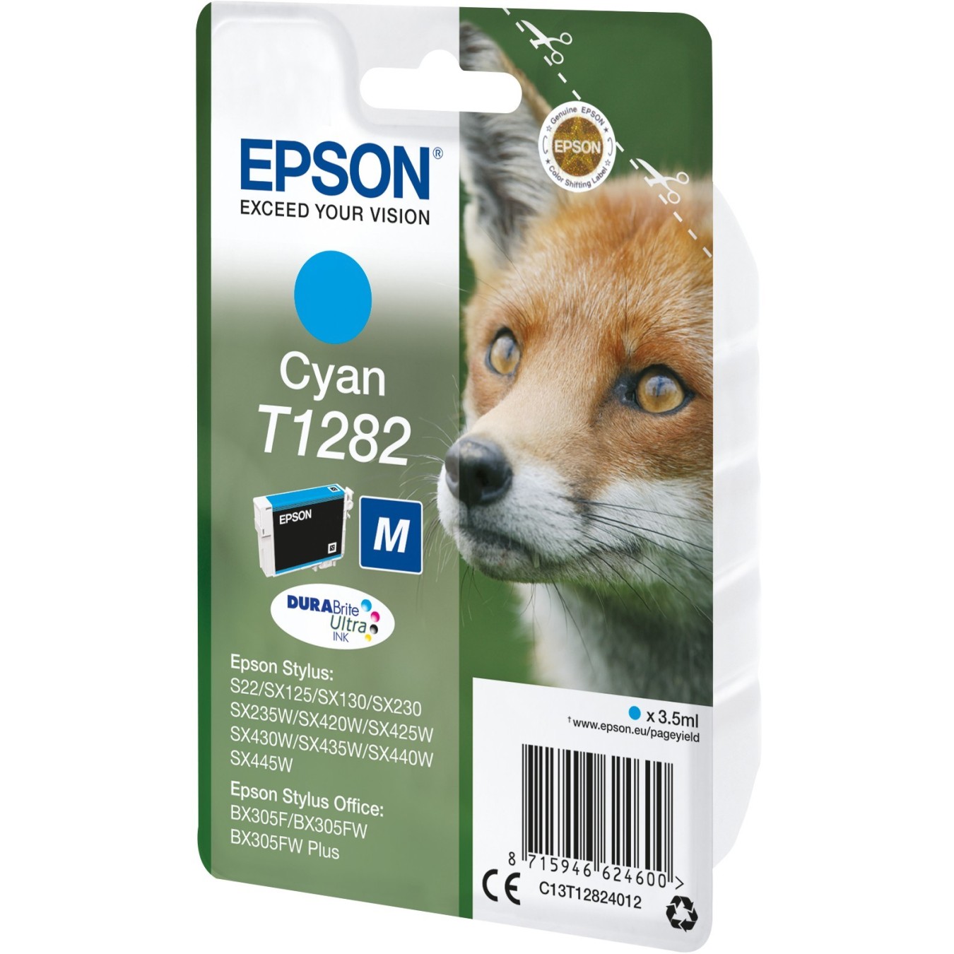 Epson Ink - C13T12824012 - T1282 Cyan — Buy in Cyprus with Fast Delivery