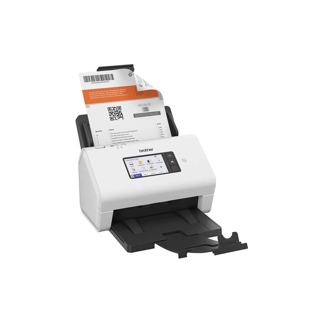 Brother Document Scanner - ADS-4900W - 60 pages per minute USB 3.0 LAN WLAN ADF Duplex — Buy in Cyprus with Fast Delivery