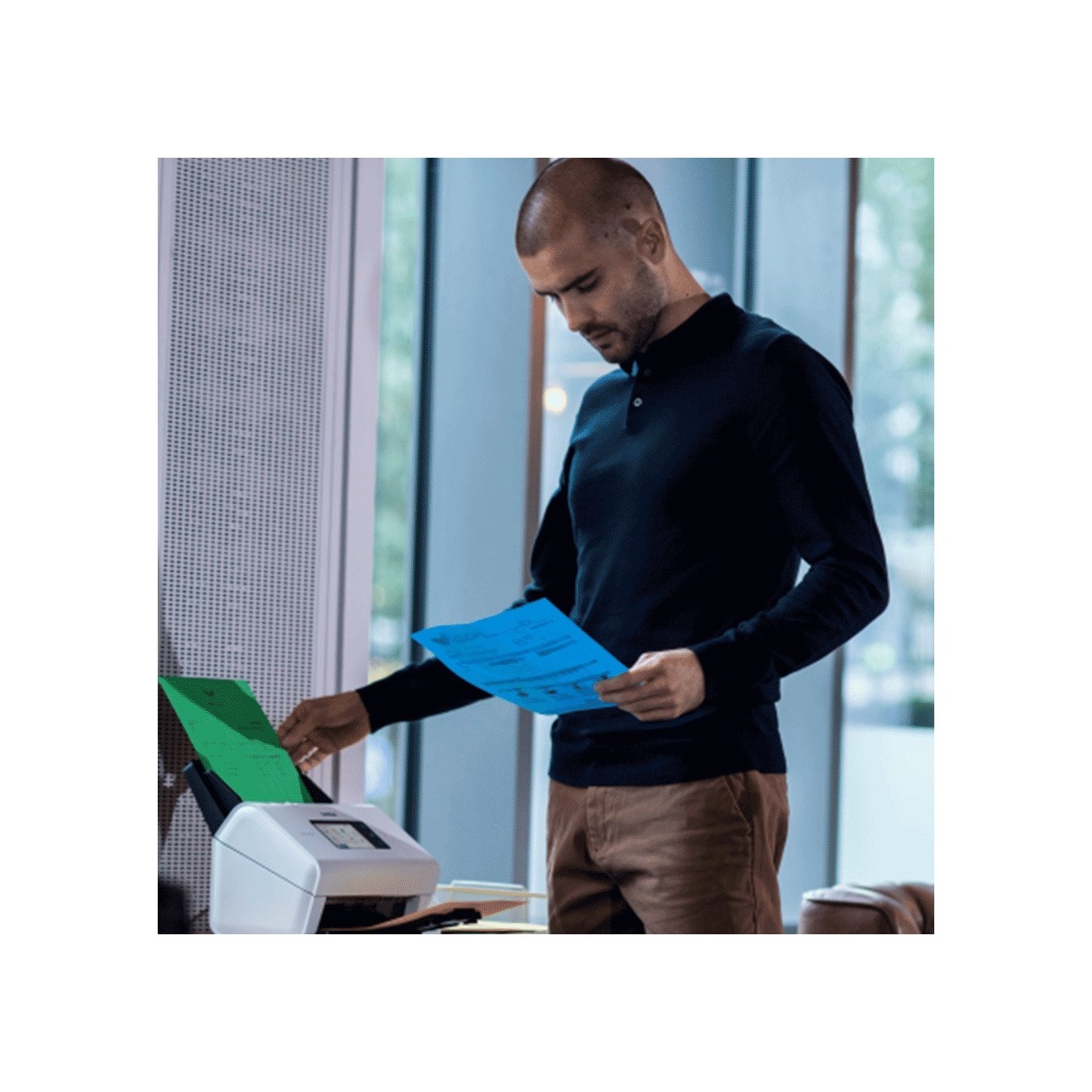 Brother Document Scanner - ADS-4900W - 60 pages per minute USB 3.0 LAN WLAN ADF Duplex — Buy in Cyprus with Fast Delivery