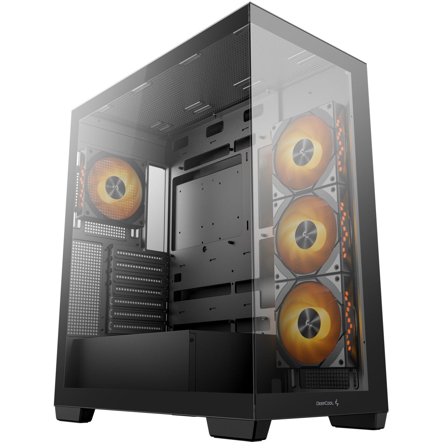 DeepCool CG580 4F Midi Tower PC Case - Black Tempered Glass Gaming Chassis - CG580-4F (Boxed)