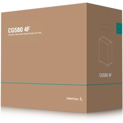 DeepCool CG580 4F Midi Tower PC Case - Black Tempered Glass Gaming Chassis - CG580-4F (Boxed)