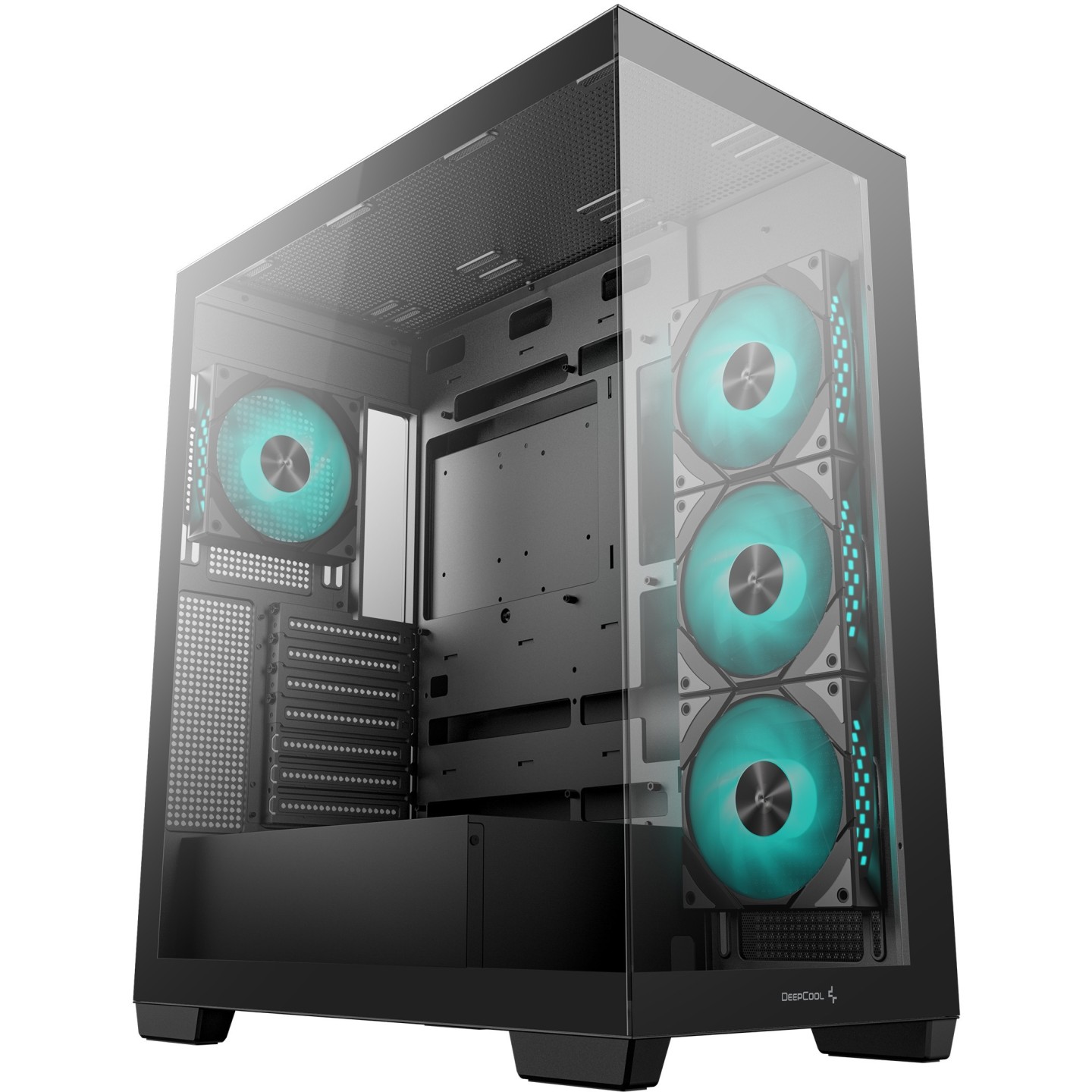 DeepCool CG580 4F Midi Tower PC Case - Black Tempered Glass Gaming Chassis - CG580-4F (Boxed)