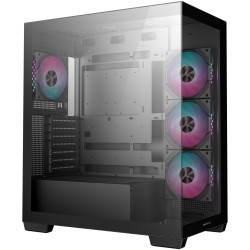 DeepCool CG580 4F Midi Tower PC Case - Black Tempered Glass Gaming Chassis - CG580-4F (Boxed)