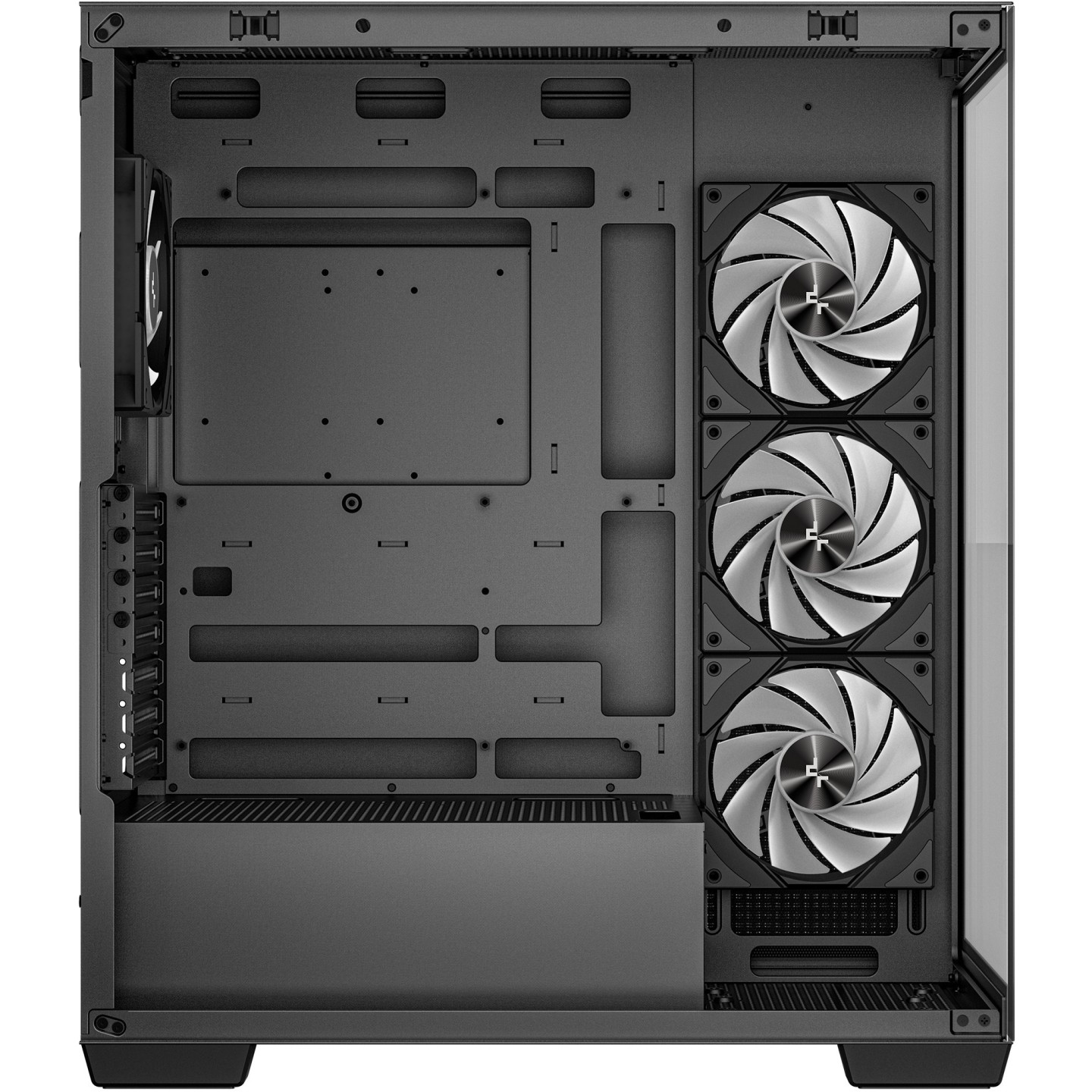 DeepCool CG580 4F Midi Tower PC Case - Black Tempered Glass Gaming Chassis - CG580-4F (Boxed)