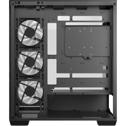 DeepCool CG580 4F Midi Tower PC Case - Black Tempered Glass Gaming Chassis - CG580-4F (Boxed)