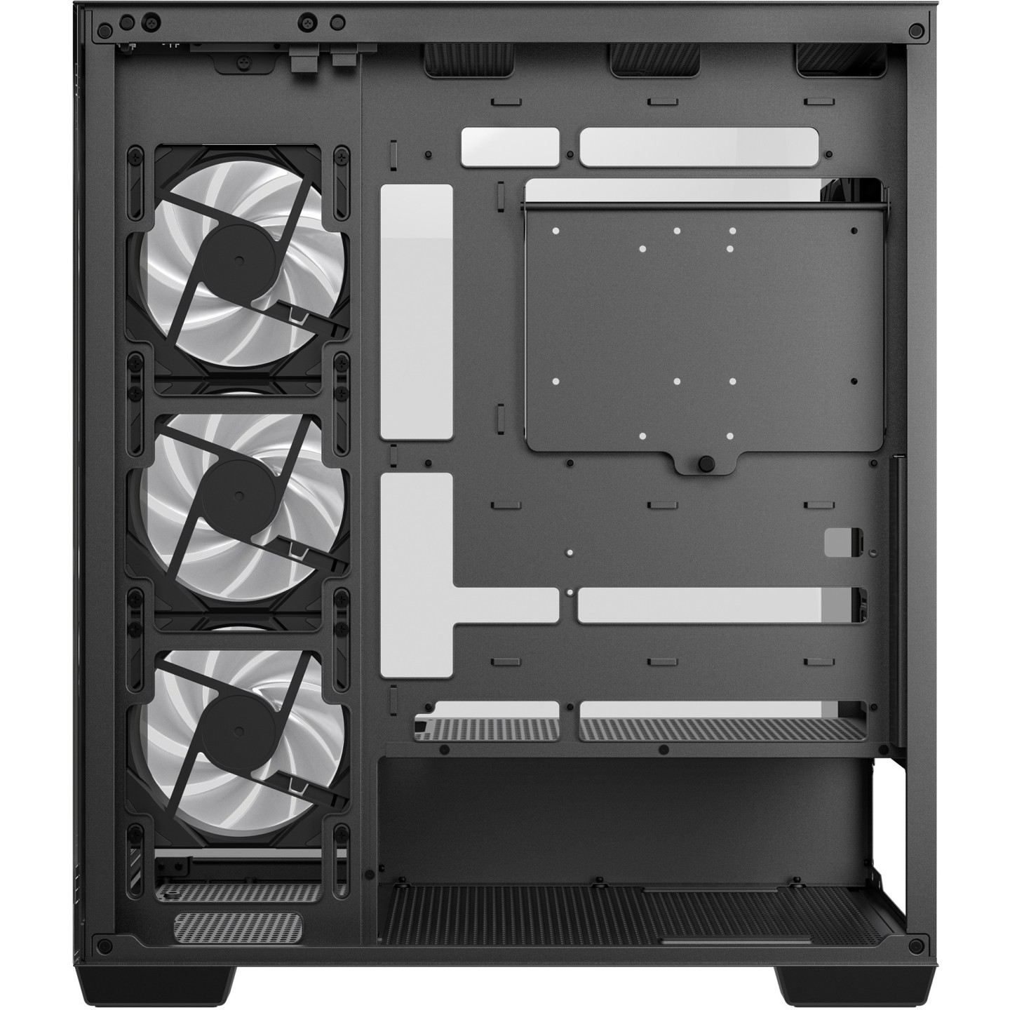 DeepCool CG580 4F Midi Tower PC Case - Black Tempered Glass Gaming Chassis - CG580-4F (Boxed)