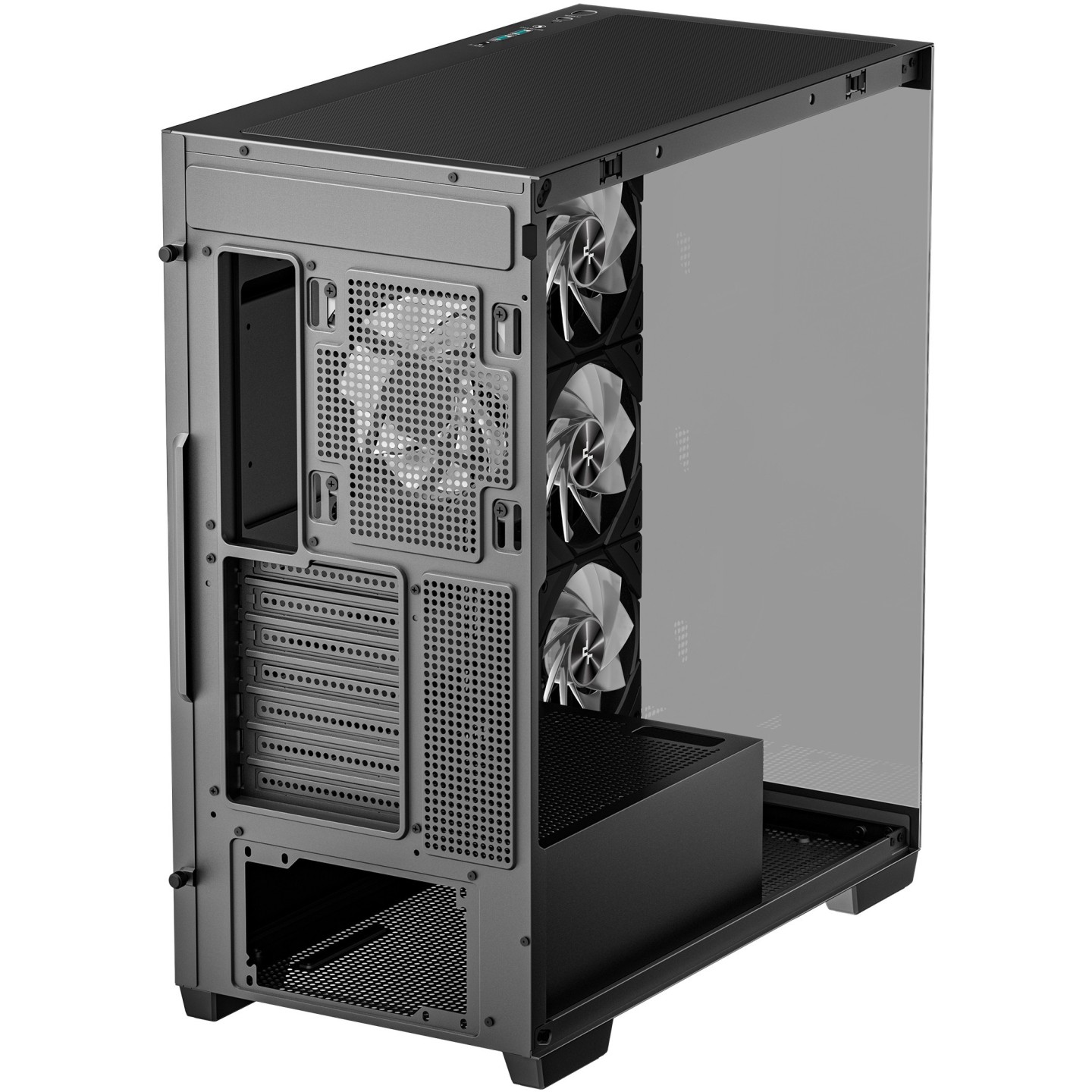 DeepCool CG580 4F Midi Tower PC Case - Black Tempered Glass Gaming Chassis - CG580-4F (Boxed)