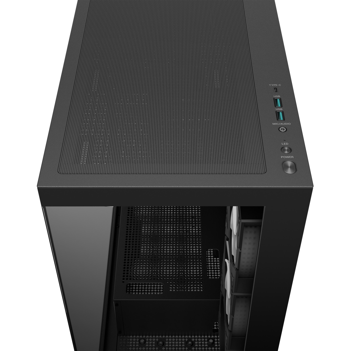 DeepCool CG580 4F Midi Tower PC Case - Black Tempered Glass Gaming Chassis - CG580-4F (Boxed)