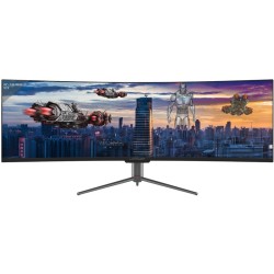 Buy LC-Power 124.5cm (49') - LC-M49-DQHD-120-C-Q - VA+DP+HDMI in Cyprus, Nicosia, Limassol, Larnaka, Pafos