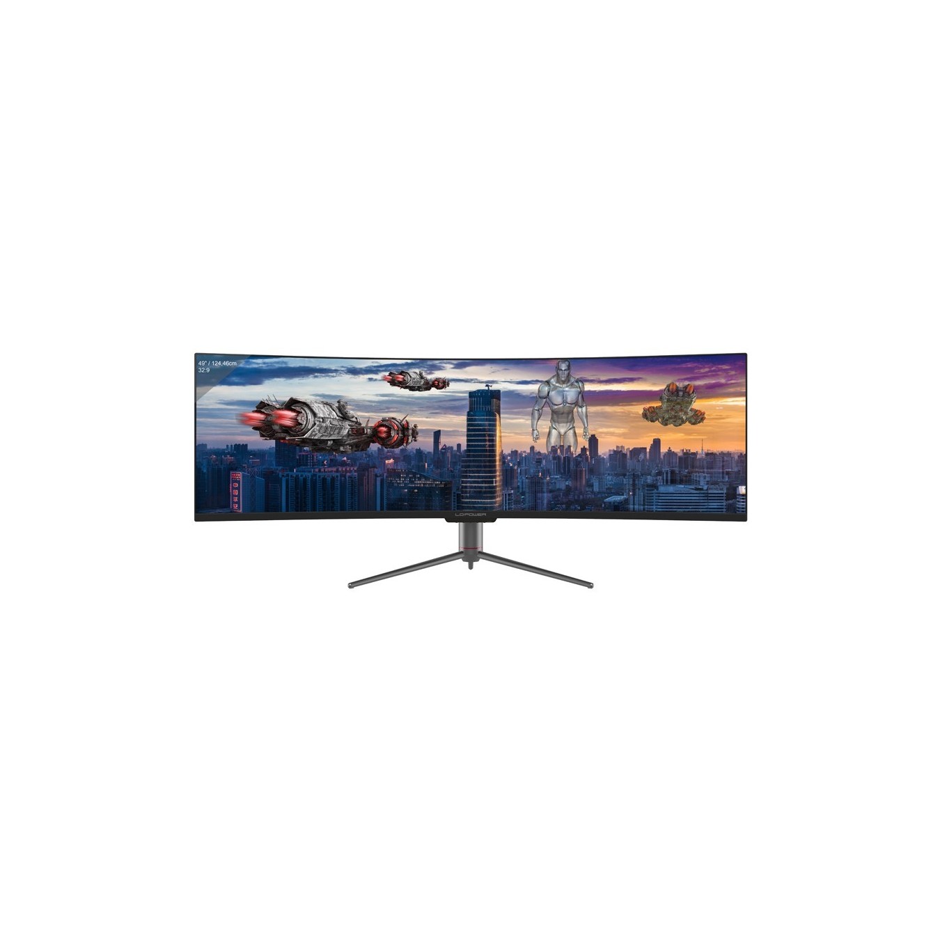 LC-Power 124.5cm (49') - LC-M49-DQHD-120-C-Q - VA+DP+HDMI — Buy in Cyprus with Fast Delivery