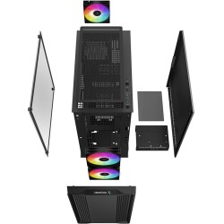 DeepCool CC360 ARGB Micro-ATX Mini Tower PC Case - Black — Buy in Cyprus with Fast Delivery