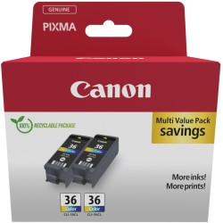 Buy Canon Ink 1511B001 - CLI-36 - Color 2-pack in Cyprus, Nicosia, Limassol, Larnaka, Pafos