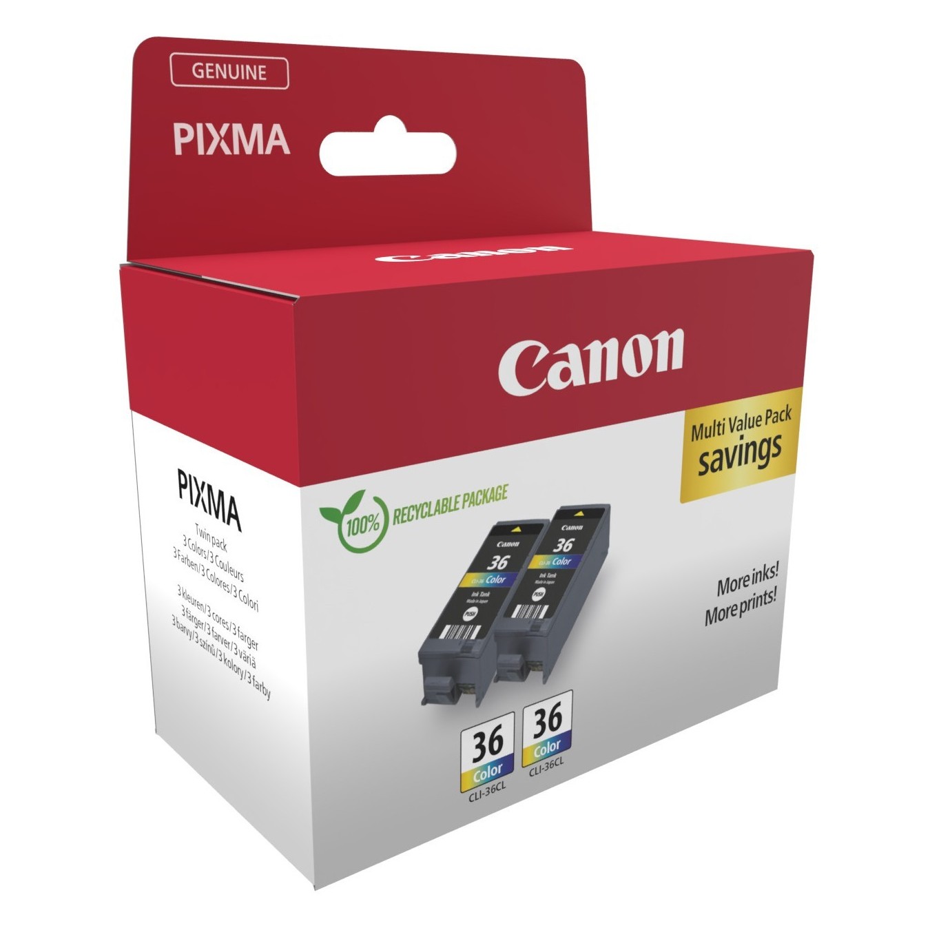 Canon Ink 1511B001 - CLI-36 - Color 2-pack — Buy in Cyprus with Fast Delivery