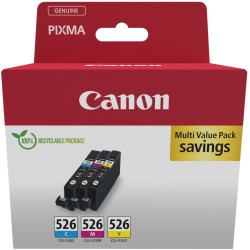 Buy Canon Ink - CLI-526 - 4541B018 3-pack CMY in Cyprus, Nicosia, Limassol, Larnaka, Pafos