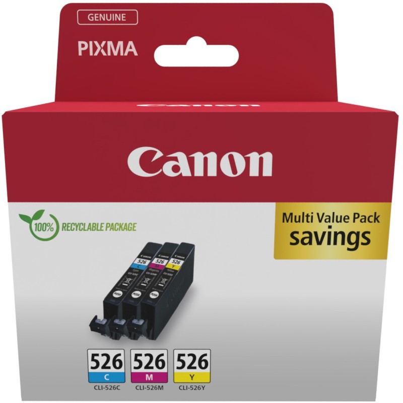Buy Canon Ink - CLI-526 - 4541B018 3-pack CMY in Cyprus, Nicosia, Limassol, Larnaka, Pafos