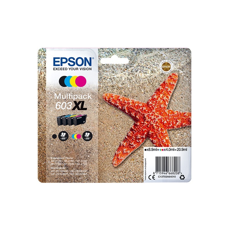 Buy Epson Multipack - C13T03A640 - 4-colours 603XL Ink in Cyprus, Nicosia, Limassol, Larnaka, Pafos